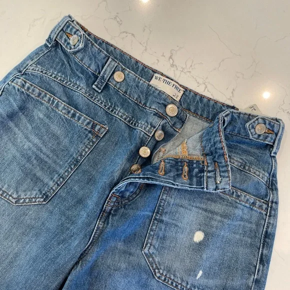 We The Free Palmer Cuffed Jeans ( Color: 100 years) - Picture 3 of 5